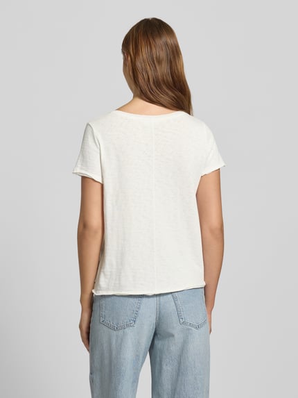 Marc O'Polo DENIM Regular Fit T-Shirt aus reiner Baumwolle Offwhite 5