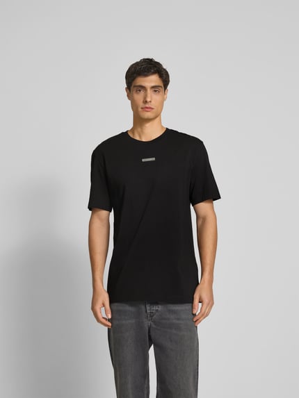 Dsquared2 t-shirt o kroju regular fit z czystej bawełny Czarny 4