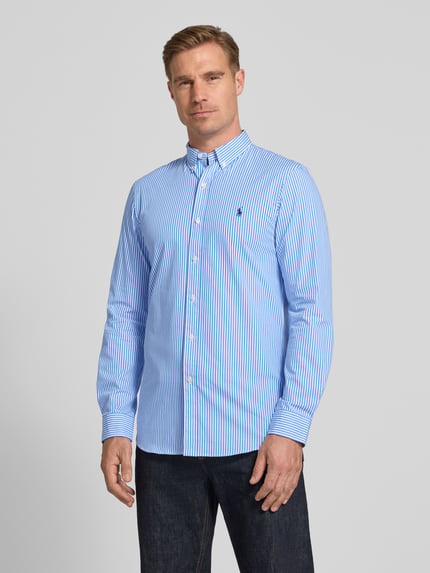 Polo Ralph Lauren Slim Fit Freizeithemd aus Baumwoll-Mix Hellblau 4