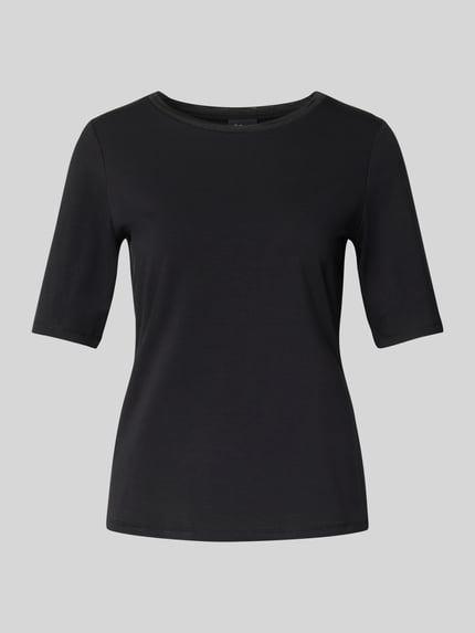 s.Oliver BLACK LABEL Regular Fit T-Shirt aus Baumwoll-Mix Black 2