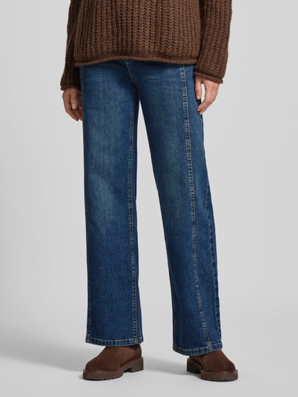 OPUS Straight fit jeans in 5-pocketmodel Jeansblauw - 4