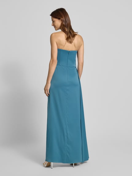 VM by Vera Mont Abendkleid mit Wasserfall-Ausschnitt Hellblau 5
