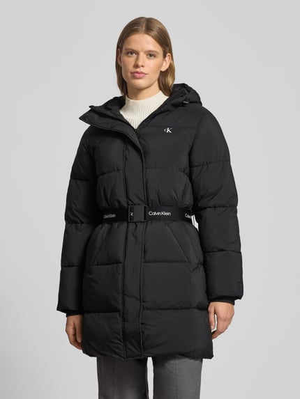 Calvin Klein Jeans Steppmantel mit Label-Print Black 4