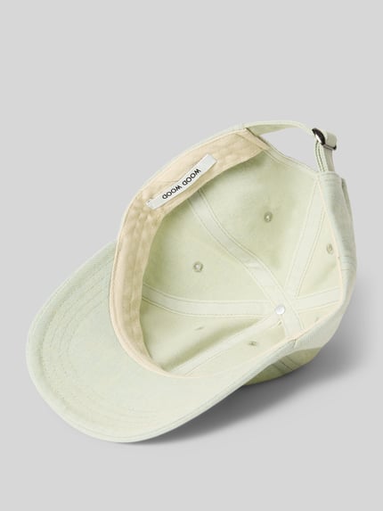 Produktfoto, Basecap mit Logo-Stitching von Wood Wood aus mieszanka bawełny, daszek, wyhaftowane logo, otwory wentylacyjne, regulowana patka z tyłu