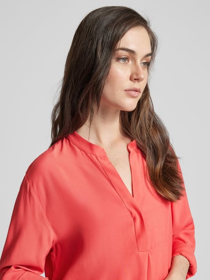 Seidensticker Bluse mit Tunikakragen Rosa 3
