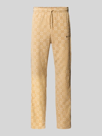 Spodnie dresowe o kroju straight fit z wyhaftowanym logo Shop The Look MANNEQUINE