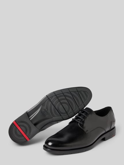 LLOYD Veterschoenen met gladde zool, model 'Ezy' Zwart - 4