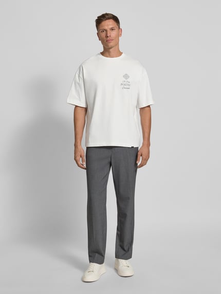 Don´t Waste Culture T-Shirt mit Label-Print Modell 'Aradia' Offwhite 1