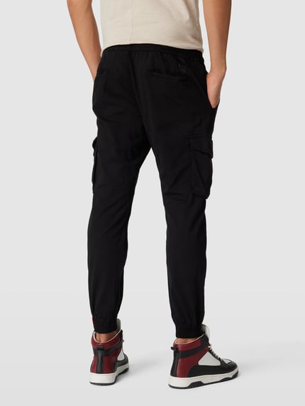 Alpha Industries Cargohose mit Label-Details Modell 'Twill' Black 5