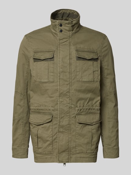 Jacke mit Stehkragen und Pattentaschen Shop The Look MANNEQUINE