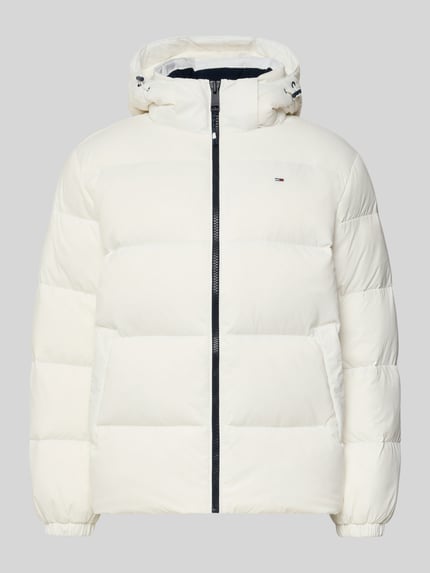Tommy Jeans Regular Fit Daunenjacke mit Logo Stitching Offwhite 2