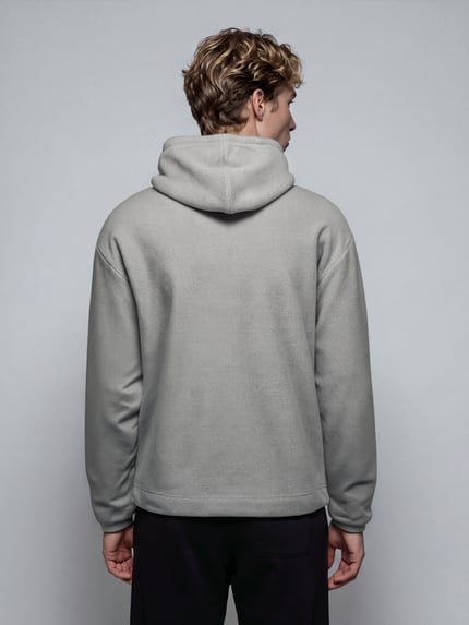 ONLY & SONS Hoodie mit Kängurutasche Hellgrau 5