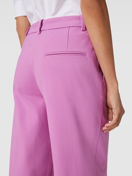 Marc O'Polo Flared Stoffhose im unifarbenen Design Fuchsia 3