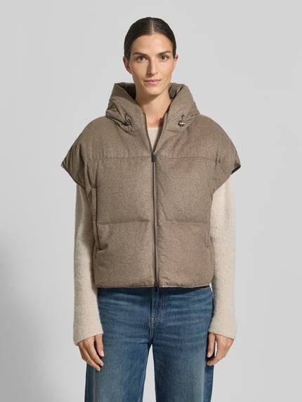 someday. Steppweste mit Eingrifftaschen Modell 'Venkina cozy' Taupe Melange 4