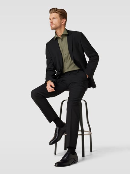 DIGEL Buty derby ze skóry model ‘SEBASTIAN’ Czarny 1