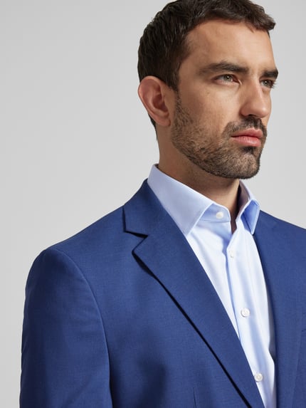 Christian Berg Men Regular fit zakelijk overhemd van big twill Lichtblauw - 3