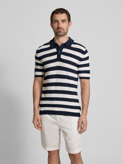 ROY ROBSON Slim Fit Poloshirt mit Label-Detail Weiss 4