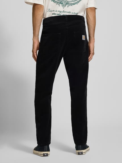 Carhartt Work In Progress Straight Fit Hose aus reiner Baumwolle in Cord-Optik Black 5