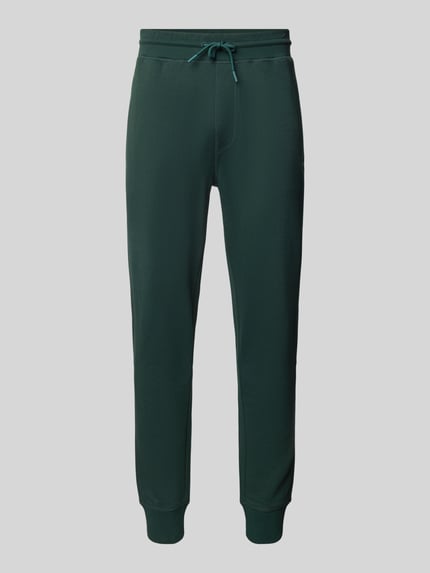 BOSS Orange Slim fit sweatpants met elastische band Donkergroen - 2