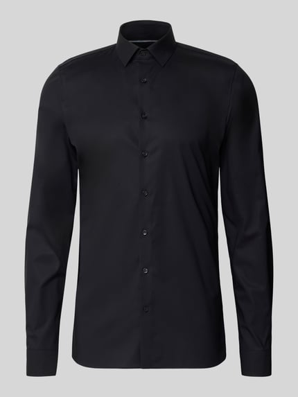 OLYMP No. Six Super Slim Fit Businesshemd mit extra langem Arm Modell 'URBAN KENT' Black 2