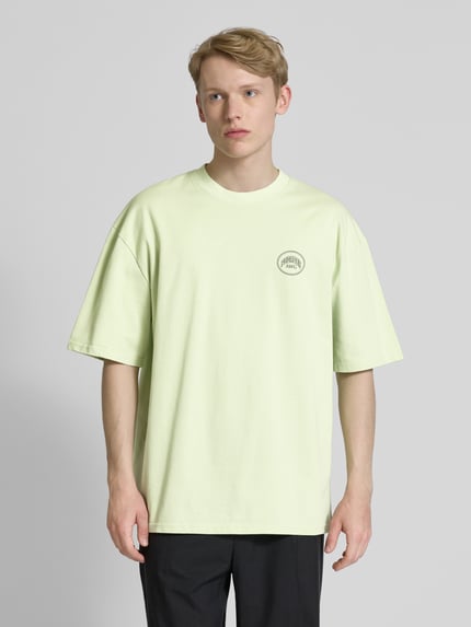 PEGADOR Oversized T-Shirt mit Label-Print Modell 'BUCKLIN' Mint 4