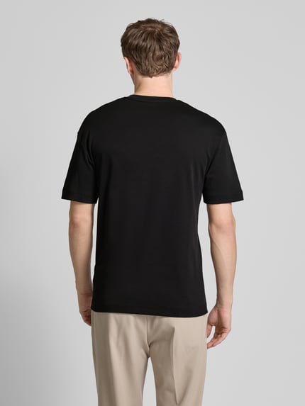 CK Calvin Klein T-Shirt mit Label-Detail Modell 'TECH INTERLOCK' Black 5