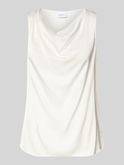 Blusentop mit Wasserfall-Ausschnitt Shop The Look MANNEQUINE
