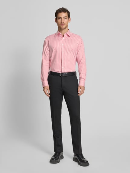 BOSS Regular Fit Businesshemd aus reiner Baumwolle Modell 'JOE' Rot 1