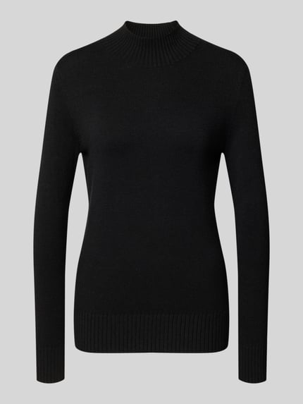 Christian Berg Woman Regular Fit Strickpullover mit Stehkragen Black 1
