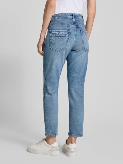Marc O'Polo Jeansy o kroju boyfriend fit z detalami z logo Jasnoniebieski 5