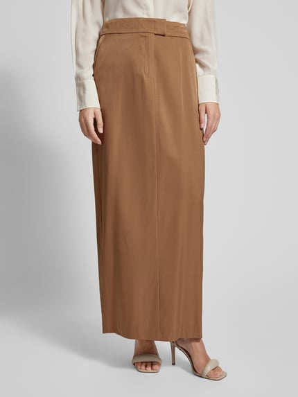 Christian Berg Woman Selection Maxirok met deelnaad Lichtbruin - 4