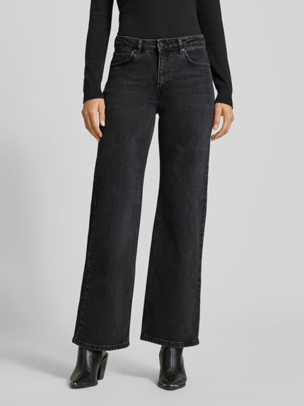 My Essential Wardrobe Straight fit jeans met steekzakken Antraciet - 4