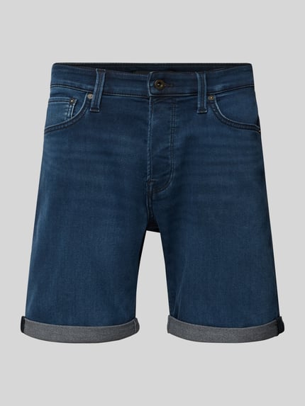 JACK & JONES Regular Fit Jeansshorts im 5-Pocket-Design Modell 'RICK' Dunkelblau 2