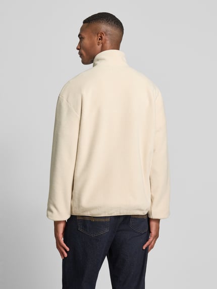MCNEAL Fleecepullover mit Troyer-Kragen Sand 5