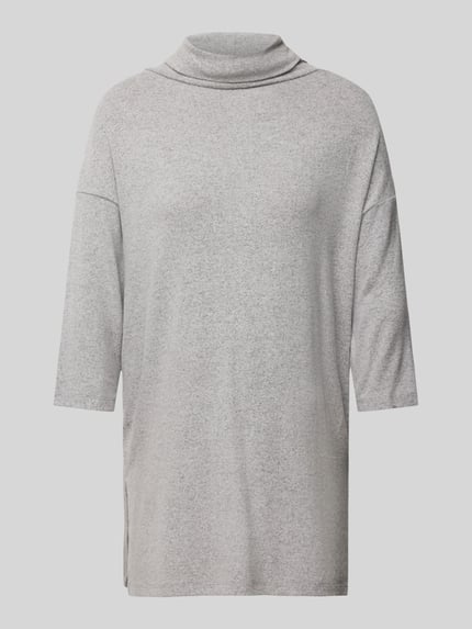 Soyaconcept Shirt met lange mouwen van viscosemix met col, model 'Biara' Middengrijs gemêleerd - 2
