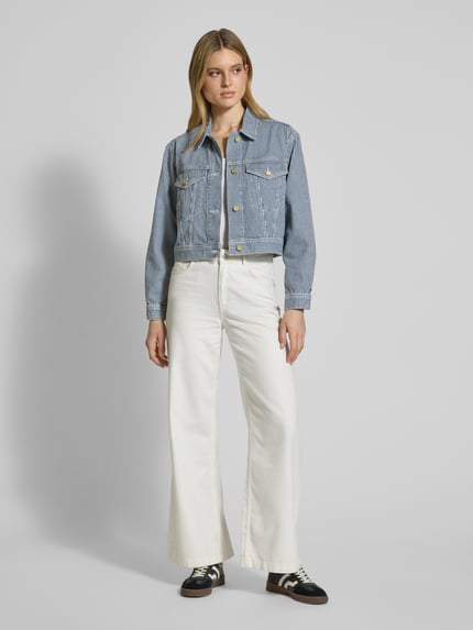 Tommy Hilfiger Kurtka jeansowa o kroju oversized fit z czystej bawełny
 Granatowy 1