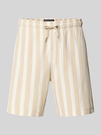 Marc O'Polo Regular Fit Shorts aus reiner Baumwolle Beige 2