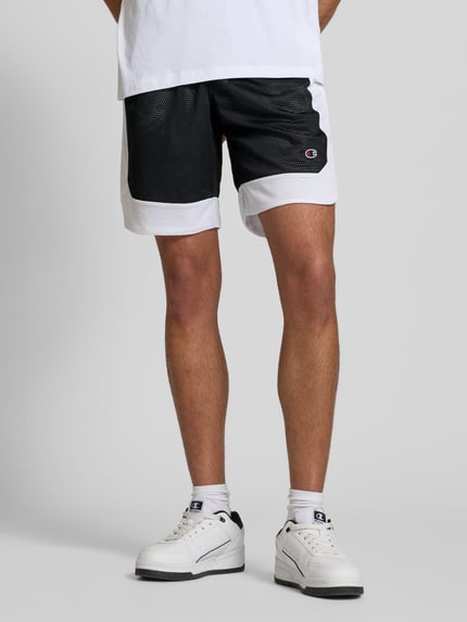 Champion Loose Fit Shorts mit Logo-Badge Black 4