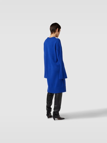 Designers Remix Sukienka do kolan w stylu dzianinowym Niebieski 5