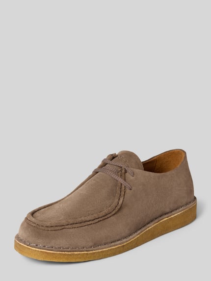 Selected Instappers van rundersuède, model 'CHRISTIAN' Beige - 1
