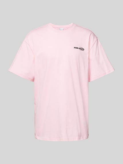 Karl Kani T-shirt met labelprint Felroze - 2
