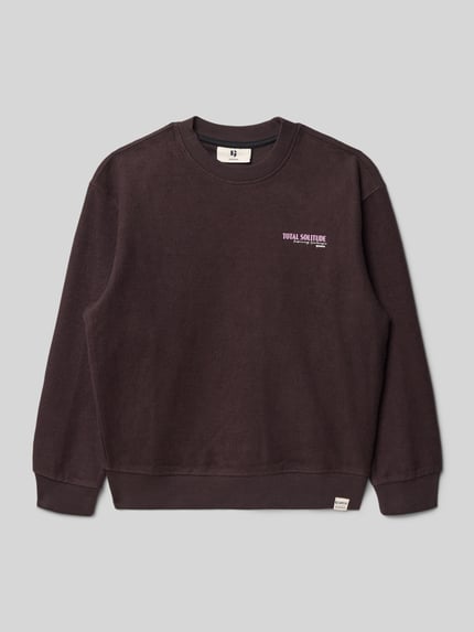 Garcia Sweatshirt mit Stitchings und Rundhalsausschnitt Pflaume 1