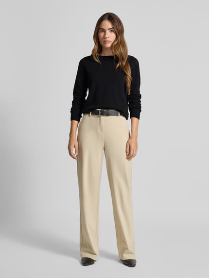 Marc O'Polo Regular Fit Strickpullover mit Schurwoll-Anteil Black 1