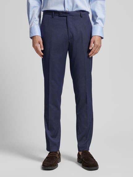MCNEAL Super spodnie garniturowe o kroju super slim fit z kantami Granatowy 4