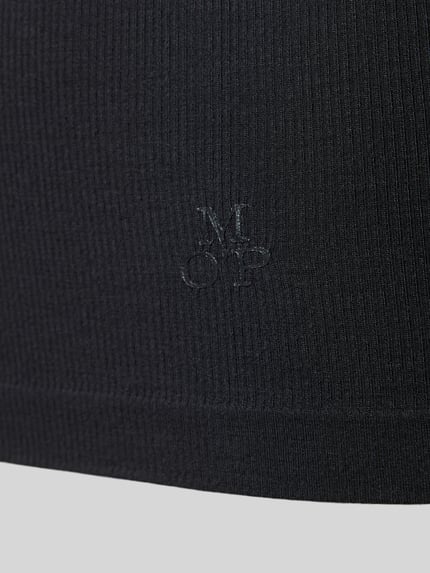 Productfoto, effen kleuren, fijne ribstructuur, logodetail, jersey van modalmix, Slim Fit, 'Slim Fit Tank Top aus Modal-Mix im 2er-Pack' van Marc O'Polo