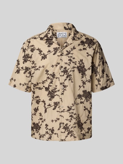 Jake*s Studio Men Vrijetijdsoverhemd met reverskraag Beige - 2