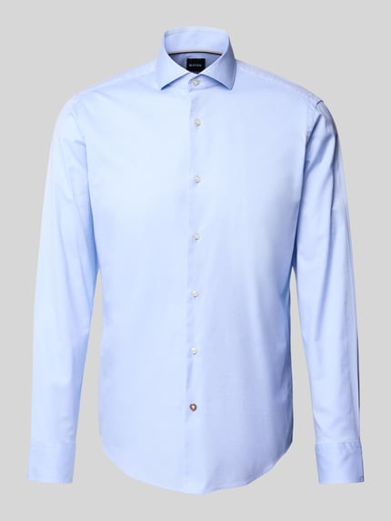 BOSS Regular Fit Business-Hemd mit Haifischkragen Bleu 2