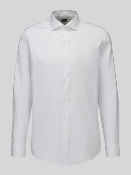 BOSS Regular Fit Businesshemd mit Haifischkragen Weiss 2