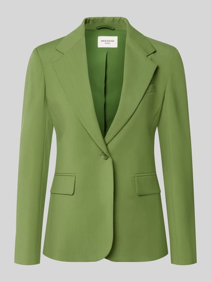 Regular Fit Longblazer aus reiner Schurwolle Modell 'WKDLAMINE' Shop The Look MANNEQUINE