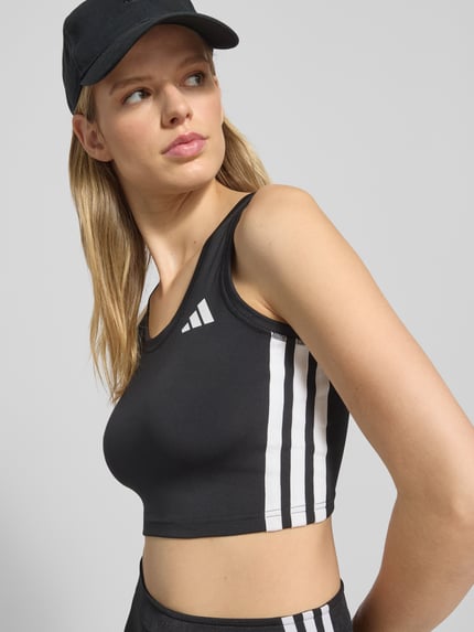adidas Sportswear Crop Top mit Logo-Print Black 3